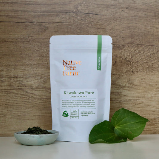 organic kawakawa tea loose leaf 25gm