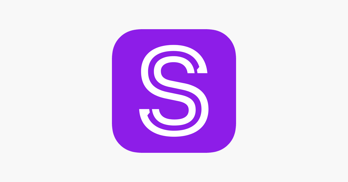 Purple square with a white 'Stuff' logo on a white background